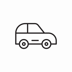 city car icon vector sign