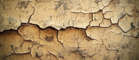 Fototapeta premium Aged weathered wooden texture with cracks and peeling paint for vintage backgrounds and rustic design projects