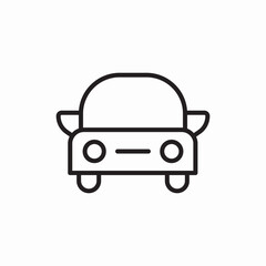 Classic passenger car icon vector sign