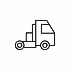 delivery truck icon vector sign