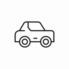 Family sedan car icon vector sign