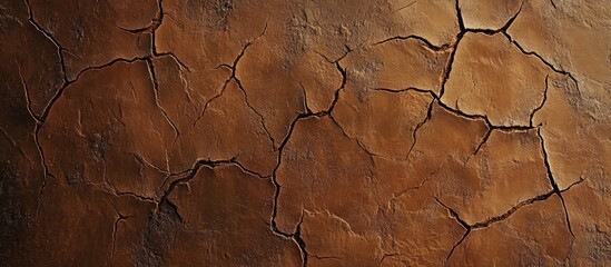 Fototapeta premium cracked brown wood texture background with natural patterns for use in design and creative projects