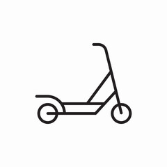 Electric kick scooter icon vector sign © agv