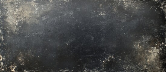 Obraz premium Vintage chalkboard texture with a worn black background featuring concrete and cement elements ideal for creative backgrounds or presentations.