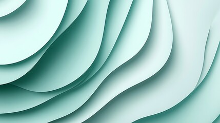 Abstract Teal Wave Pattern Background Design