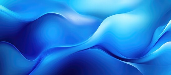 Obraz premium Abstract blue ocean wave background with fluid shapes creating a serene and tranquil sea water effect for design and presentation purposes.