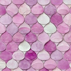 Abstract Purple and Pink Watercolor Scale Pattern Texture