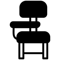 Desk Chair glyph icon