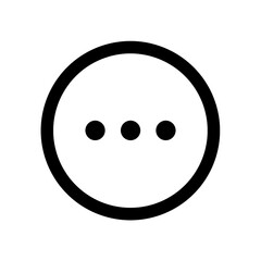 Hamburger menu icon with simple and modern design transparent background