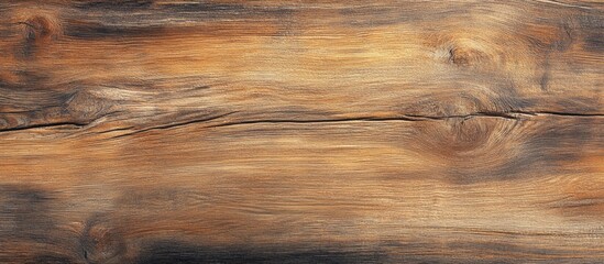 Naklejka premium Rustic brown wooden texture background with rich grain details ideal for panoramic banner designs and natural-themed projects.
