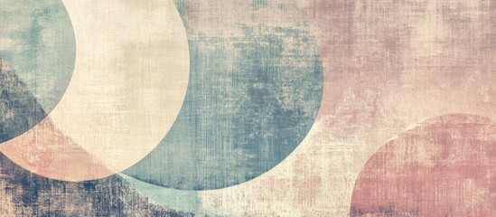 Abstract textured background with geometric shapes in soft pastel colors ideal for design space and text placement.