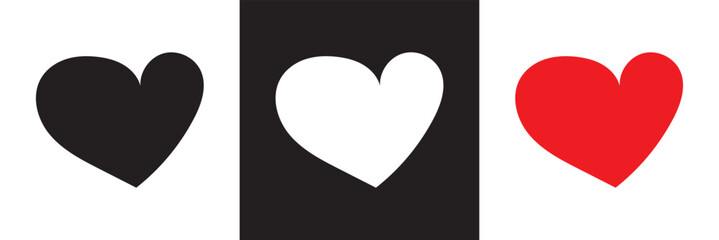 Hearts icon in hand drawn style. Love doodle sign business concept. isolated on white and black background. vector illustration. EPS 10