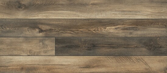 Naklejka premium Rustic wooden floor texture background with varying shades and patterns for design and interior decor projects