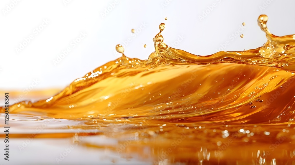 Aufkleber powerful burst of vibrant orange liquid creating a dynamic and energetic splash with fluid motion vi