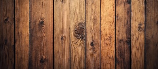 Naklejka premium Detailed rustic wood texture with rich, warm tones suitable for backgrounds or design elements in various creative projects.
