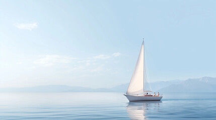 Retiree Enjoying Life Sailing on Yacht Symbolizing Financial Freedom