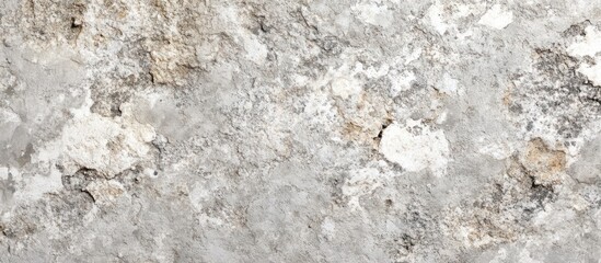 Naklejka premium Distressed gray concrete texture with white grunge patterns creating a decorative background for design and architectural projects.
