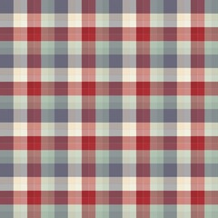 Pattern checkered seamless. Red , blue green and milk checkered. Color Mocha mousse. Fashion print design. For fabric, paper gift, textile, fashion design.