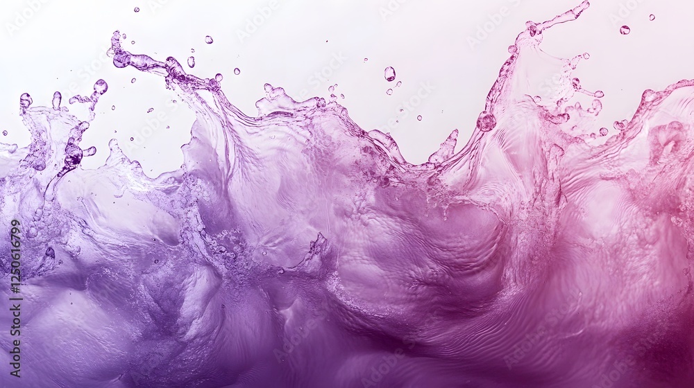 Poster vibrant dynamic abstract art background featuring a fluid splash of purple and pink hues the image s