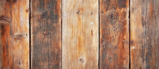 Fototapeta premium Rustic brown wood texture background with natural patterns ideal for design and decoration projects.