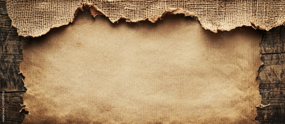 Poster torn vintage paper texture with empty space for copy and design elements suitable for creative proje