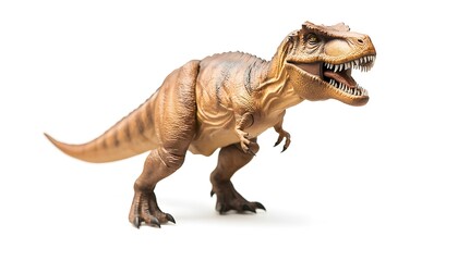Fototapeta premium Tyrannosaurus Rex dinosaur model isolated on white background