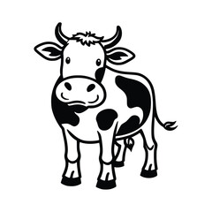 Fototapeta premium Simple Silhouette of a Cow