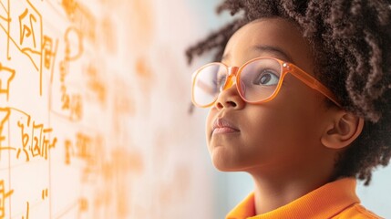 Dynamic STEM Education Diverse Classroom of Students Solving Equations on Interactive Whiteboard - Engaging Math Challenge and Academic Motivation