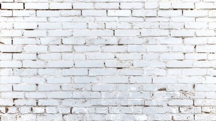 Obraz premium White Brick Wall Texture: A Clean, Minimalist Background
