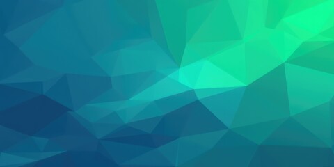 Fototapeta premium Green background, Geometric Low Poly Gradient Texture in Green and Blue Shades