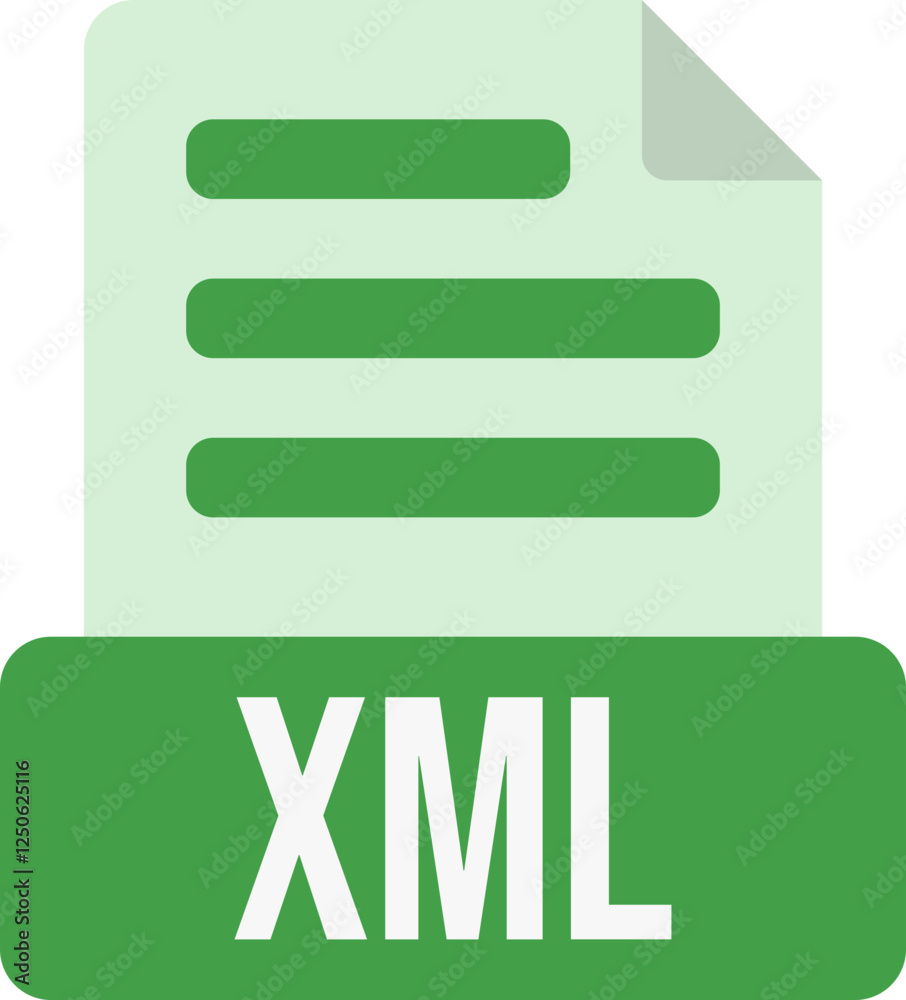 Poster xml file format icon color fill