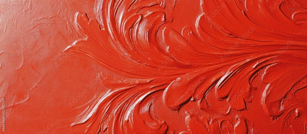 Poster vibrant red textured abstract background with flowing patterns for artistic and design applications.