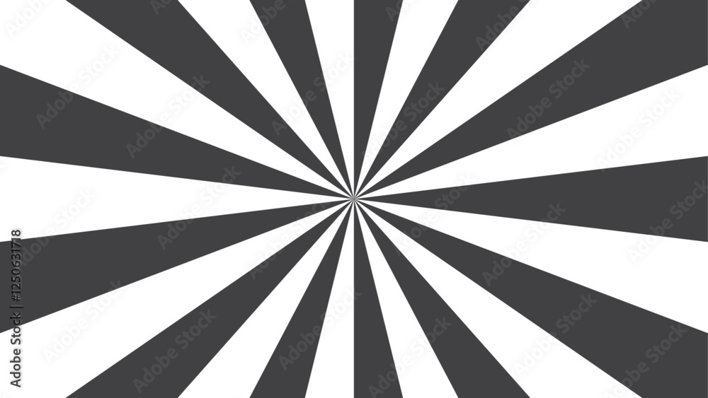 Aufkleber Abstract background with rays retro starburst. Spiral radial striped pattern beam with rays. Retro explosion white and gray vintage ray sunrise. Gray and White twist background.
