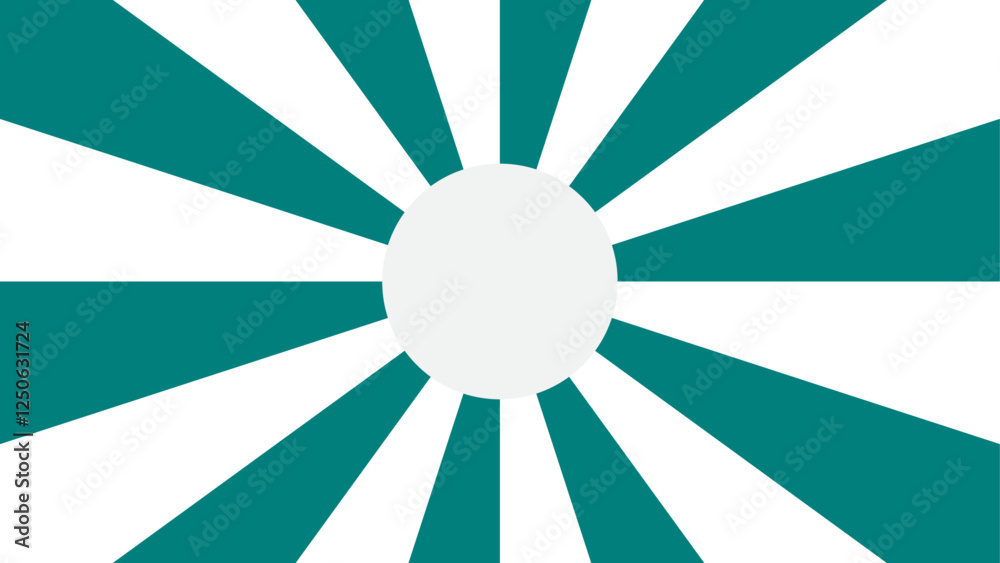 Poster Abstract background with rays retro starburst. Spiral radial striped pattern beam with rays. Retro explosion white and Green vintage ray sunrise. Green and White spiral twist background.