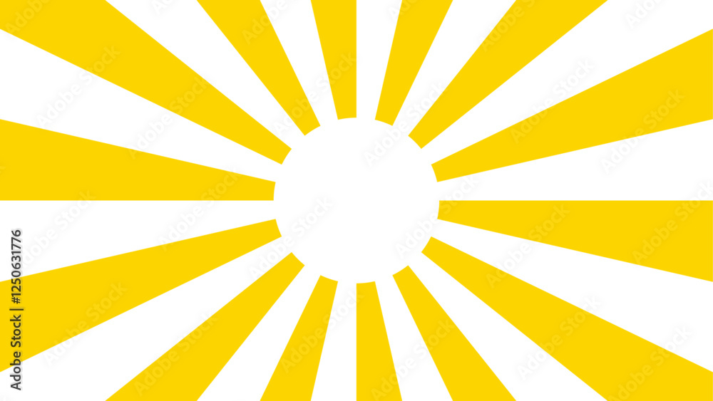 Poster Abstract background with rays retro starburst. Spiral radial striped pattern beam with rays. Retro explosion white and Yellow vintage ray sunrise. Yellow and White spiral twist background.
