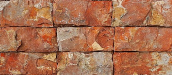 Obraz premium Red brick wall texture for architecture design construction materials urban building background industrial pattern structure