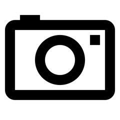 Camera Vintage - Simple Minimalist Media Icon for Digital Content