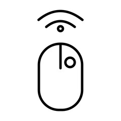 Simple Gadget Outline Icon - Minimalist Vector Illustration