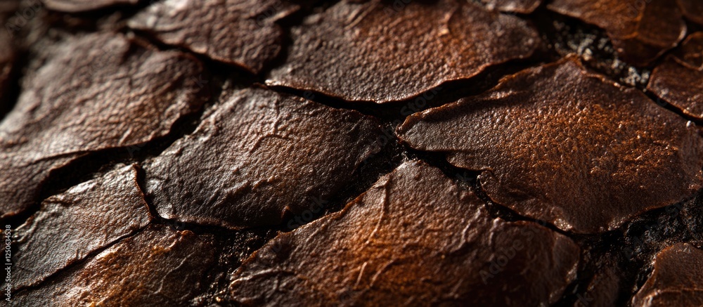 Poster macro close-up of roasted coffee bean texture showcasing rich colors and intricate details for culin