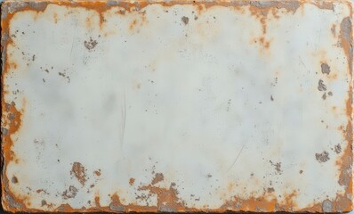 Rusty metal surface with faded paint
