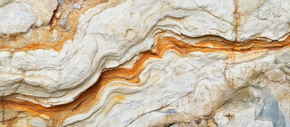Aufkleber Textured sandstone wall with abstract patterns and earthy tones ideal for backgrounds in design and artistic projects