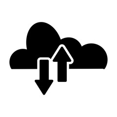 Simple Gadget Glyph Icon - Minimalist Vector Illustration