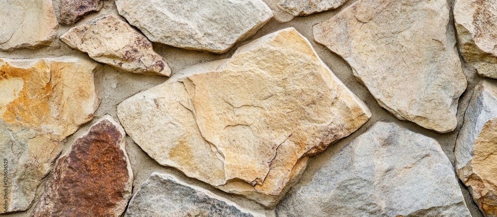 Aufkleber Sandstone boulder texture showcasing detailed rock surface variations and natural patterns ideal for architectural and design projects