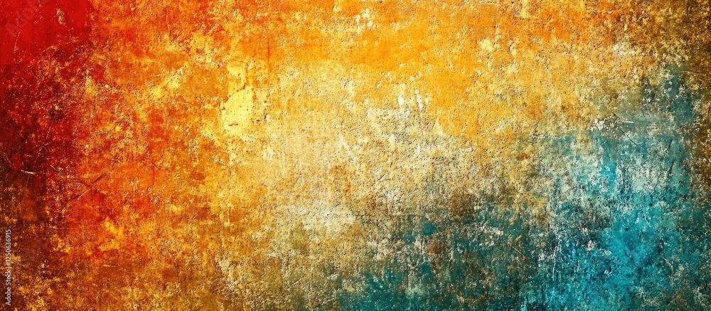 Poster Colorful Textured Grunge Background with Scratches and Worn Appearance for Use in Design Projects