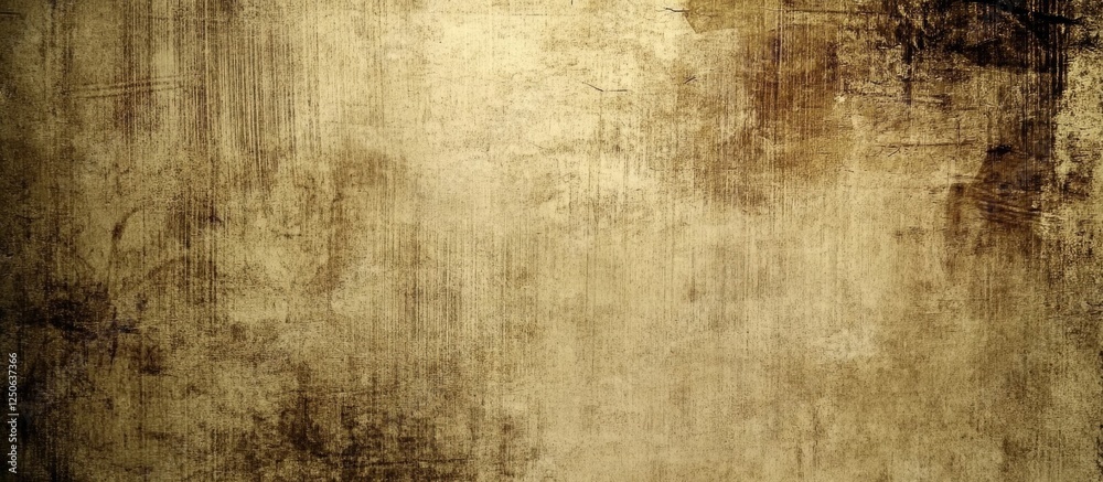 Poster grunge vintage wood texture background with scratches and faded panels in warm earthy tones for desi