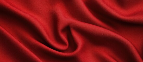 Obraz premium Elegant red felt fabric texture with soft folds and rich color ideal for textile backgrounds and creative design projects.