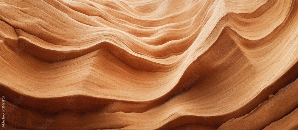 Aufkleber Sandstone texture with smooth undulating patterns suitable for backgrounds and design projects.