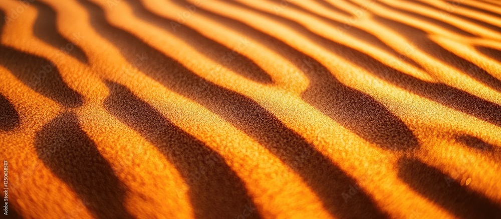 Aufkleber desert sand texture close up showcasing undulating patterns and warm brown tones ideal for backgroun
