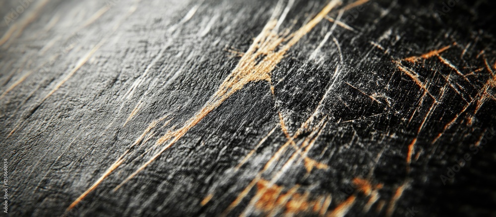 Aufkleber Scratches on a dark surface showcasing texture and contrast for design and background use.