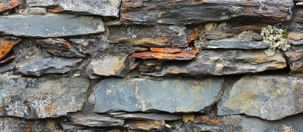 Poster textured rocky wall with grunge details and natural variations in colors and patterns